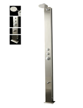 Wayime 85" Free-Standing Brushed Stainless Steel&Aluminum Tank Composed Outdoor Solar Shower(Only Available for USA)