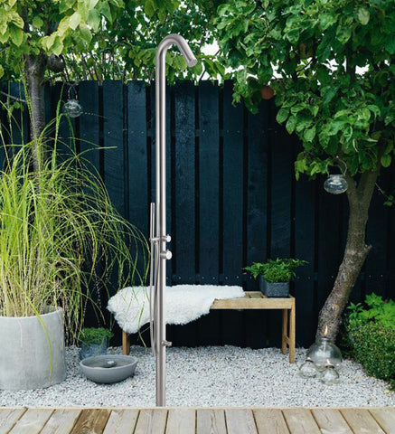 Wayime 91" Separable&Composable Free-Standing Brushed Stainless Steel 304 Spary Outdoor Shower