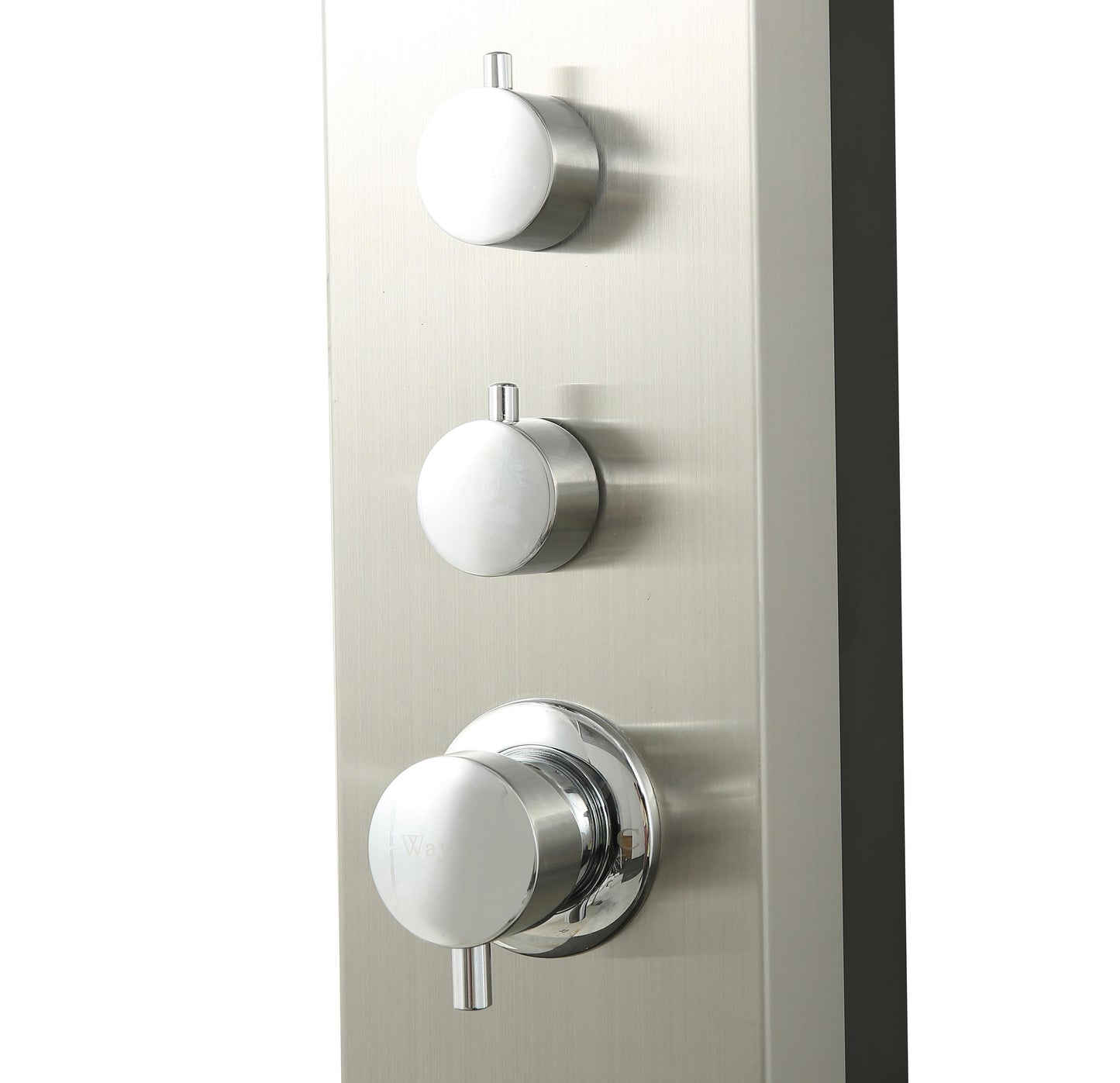 Wayime 85" Free-Standing Brushed Stainless Steel&Aluminum Tank Composed Outdoor Solar Shower(Only Available for USA)