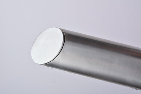 Wayime 85" Separable&Composable Free-Standing Brushed Stainless Steel 304 Waterfall Outdoor Shower with DOE Certificate