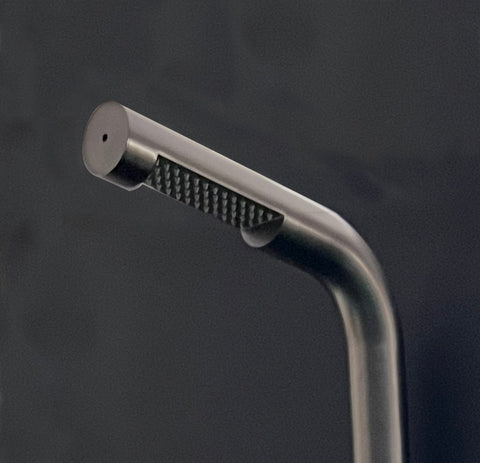 Wayime 87"Separable&Composable Free-standing Matte Black-Grey Stainless Steel 304 Rainfal Outdoor Shower